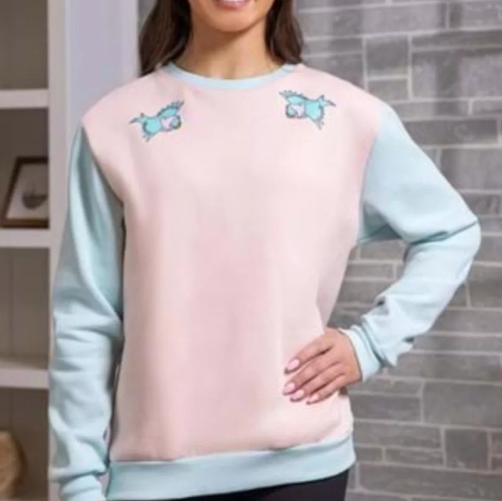 Cake worthy cinderella pink and blue sweatshirt